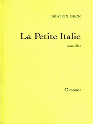 cover image of La petite Italie